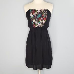 [Cotton Candy] Black Strapless Dress